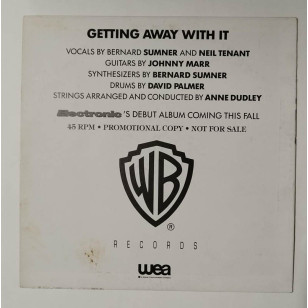 Electronic - Getting Away With It 1990 Hong Kong Promo 12" Single Vinyl LP New Order Pet Shop Boys The Smiths ***READY TO SHIP from Hong Kong***